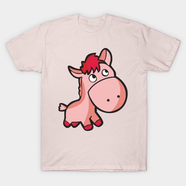 pink pony horse T-Shirt by imdesign